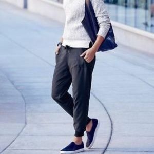 Athleta Lined City Joggers Flint Grey - 12